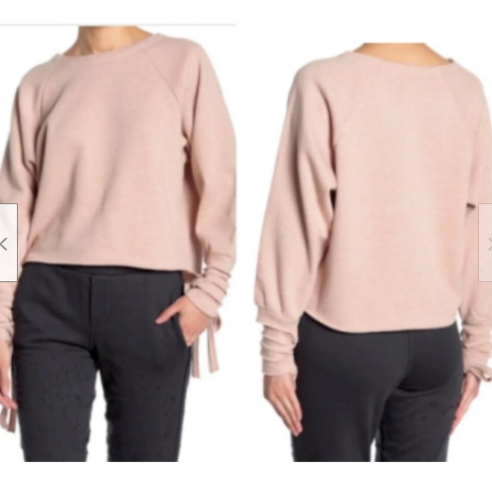 Alo Tribe Tie Sleeve Raglan Sweater NWT  SZ M - Picture 2 of 6